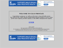 Tablet Screenshot of cleanprostate.com